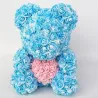 Rose bear - bear made from infinity roses with heart - 25cm - 35cm