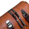 Elegant leather handbag - 4 pieces set