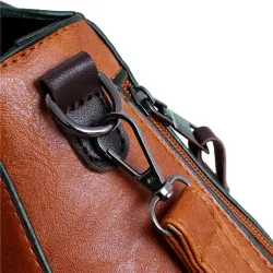 Elegant leather handbag - 4 pieces set