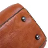 Elegant leather handbag - 4 pieces set