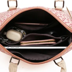Fashionable leather bag - 4 pieces set
