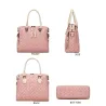 Fashionable leather bag - 4 pieces set