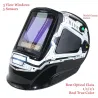 Auto darkening welding helmet - mask - 3 view windows - DIN 4-13 - 5 sensors CE