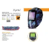 Auto darkening welding helmet - mask - 3 view windows - DIN 4-13 - 5 sensors CE