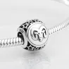 925 sterling silver - 12 constellation zodiac - beads for bracelet