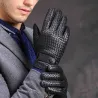 Genuine leather warm winter gloves