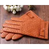 Genuine leather warm winter gloves