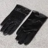 Genuine leather warm winter gloves