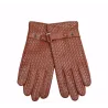 Genuine leather warm winter gloves