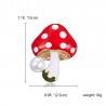 Elegant brooch with mushroom and pearlBrooches