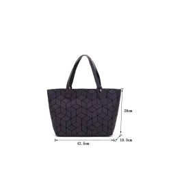 Geometrie Tote Pailletten - Spiegeleffekt - leuchtende Tasche