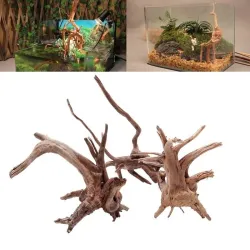 Natural tree trunk driftwood - aquarium fish tank reptile cylinder
