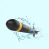 Electric RC submarine boat torpedo - assembly model kit - DIY toy