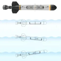 Electric RC submarine boat torpedo - assembly model kit - DIY toyBoats