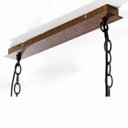 Vintage - hanging bottles holder - iron ceiling lamp - E27 LED