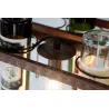 Vintage - hanging bottles holder - iron ceiling lamp - E27 LED