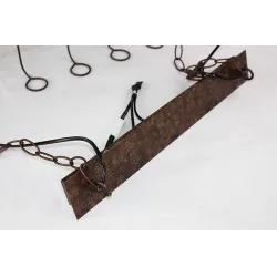 Vintage - hanging bottles holder - iron ceiling lamp - E27 LEDLights & lighting