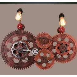 Loft style industrial gear - vintage wall light lampWall lights