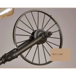Bicycle & water pipe - vintage LED Edison light - wall lamp