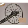 Bicycle & water pipe - vintage LED Edison light - wall lamp