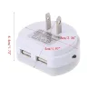 Dual USB Port Ladegerät mit LED Nachtlicht - Lichtsensor
